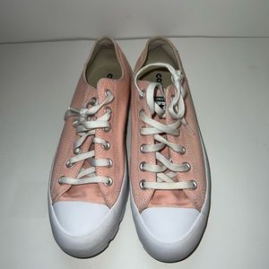 Converse Low Top Pink Lugged size 10
